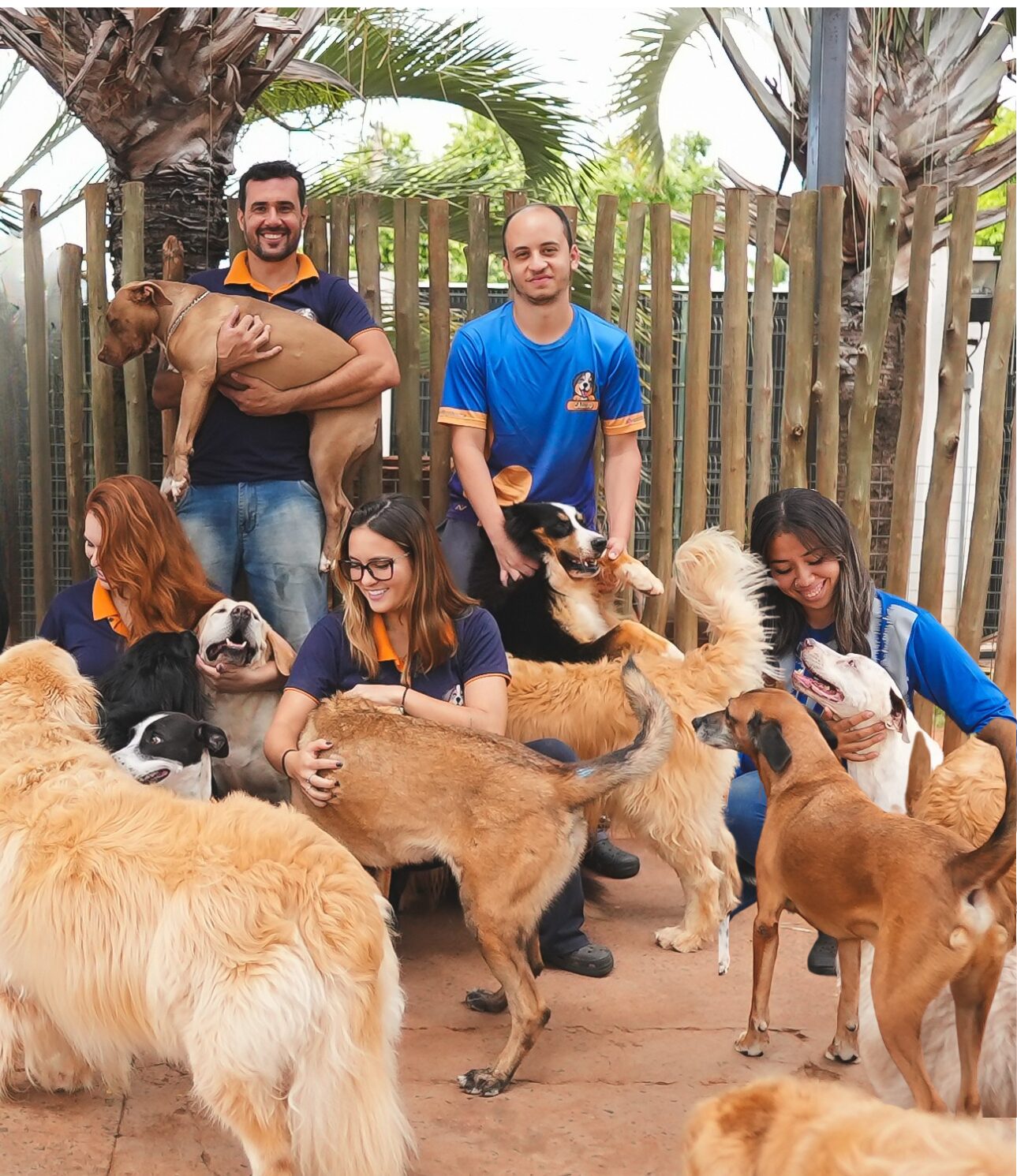 Equipe — monitores nas atividades